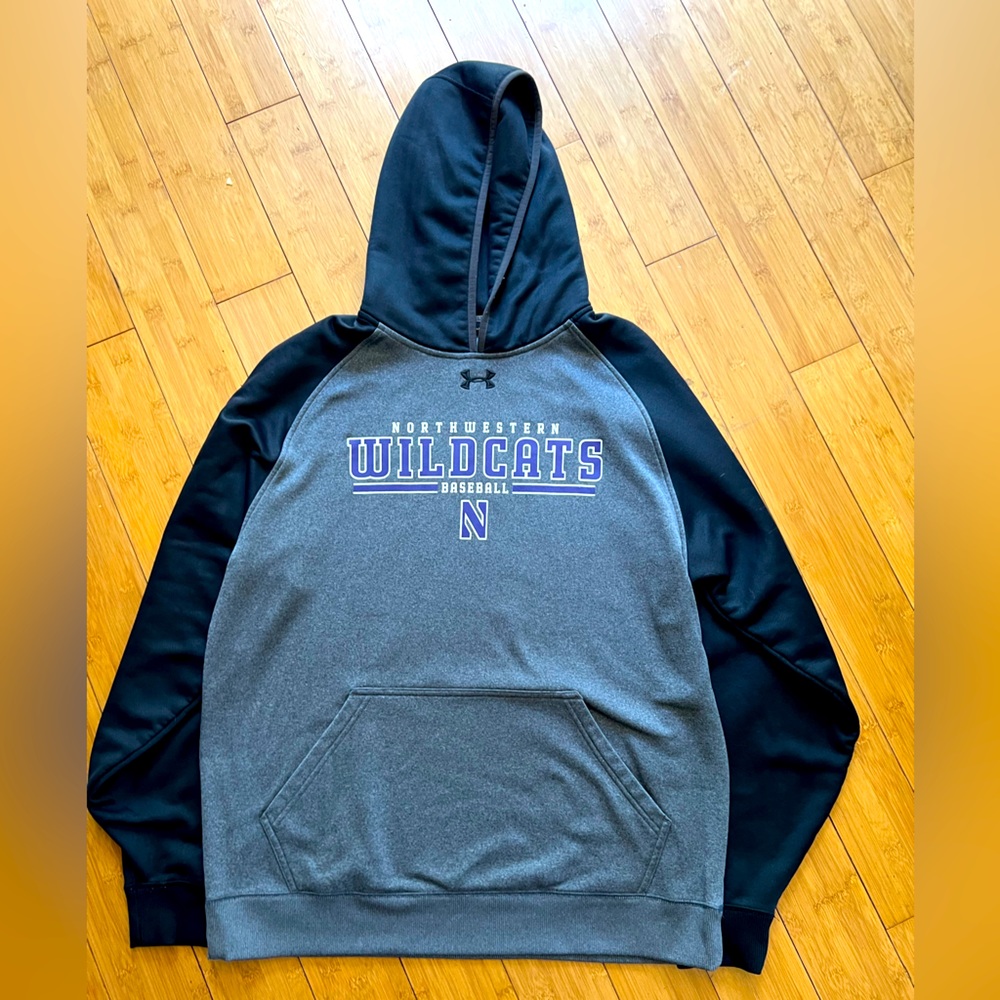 Northwestern Baseball Under Armour Hoodie Sweatshirt. Excellent condition